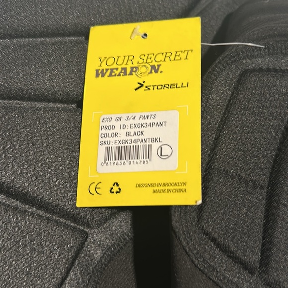 Storelli Men’s Large Exoshield Goalkeeper 3/4 Pants BNWT - Picture 5 of 11